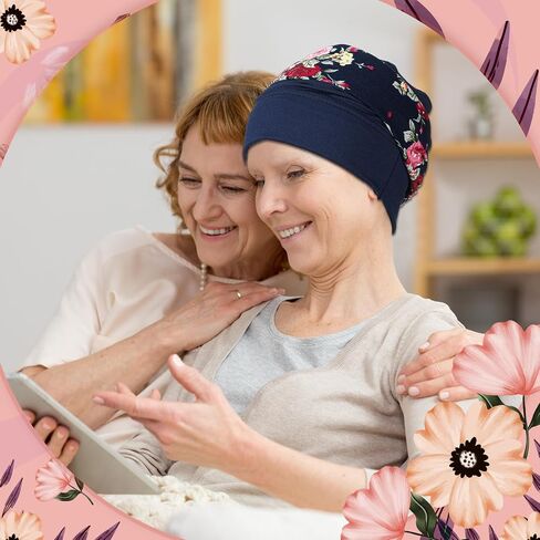 4 Set Women Chemo Headwear with Turban Headband Slouchy Beanie Hat Stretch Cancer Head Wraps for Patient in Saudi Arabia