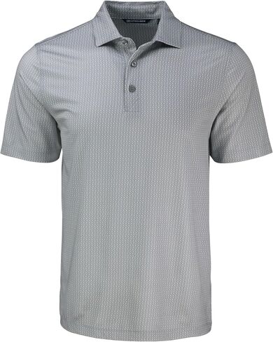 Cutter & Buck Pike Eco Shadow Check Print Recycled Mens Polo in Kuwait