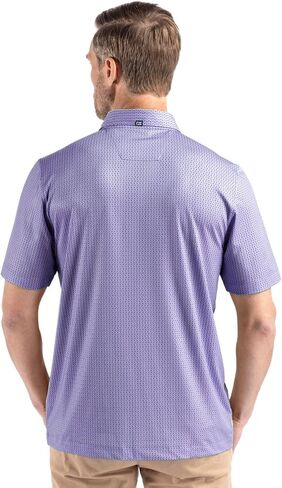 Cutter & Buck Pike Eco Shadow Check Print Recycled Mens Polo in Kuwait