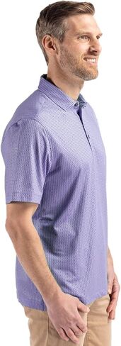 Cutter & Buck Pike Eco Shadow Check Print Recycled Mens Polo in Kuwait