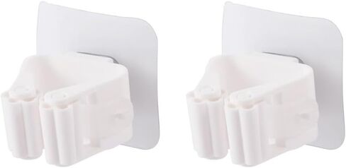 POKINGE 6PCS MOP HOLDER WALLANG HOAB FREE FREE CLAP MOP CLAP ، حائط معلق شماعات المكنسة ذاتية الحمام. in Kuwait