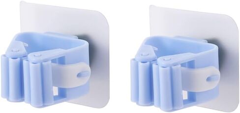 POKINGE 6PCS MOP HOLDER WALLANG HOAB FREE FREE CLAP MOP CLAP ، حائط معلق شماعات المكنسة ذاتية الحمام. in Kuwait