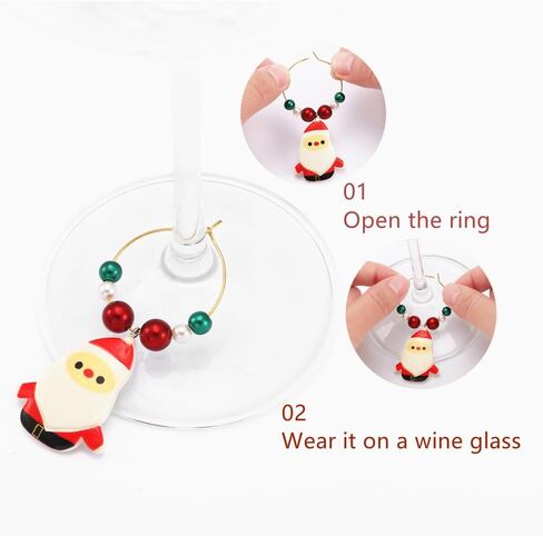 9 Pcs Wine Charms for Glasses, Wine Glass Markers, Drink Markers for Stem Glasses,Themed Wine Tasting Party Decoration in Saudi Arabia