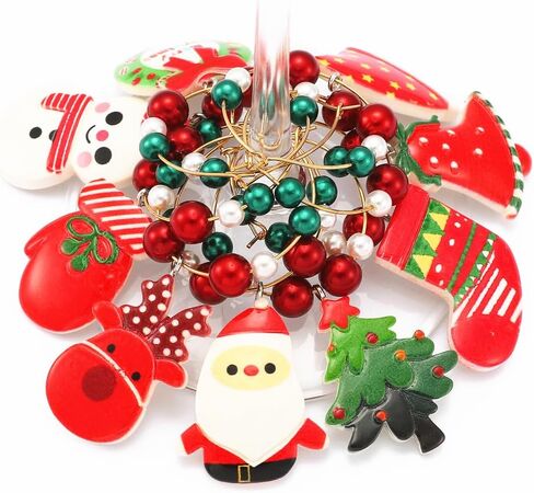 9 Pcs Wine Charms for Glasses, Wine Glass Markers, Drink Markers for Stem Glasses,Themed Wine Tasting Party Decoration in Saudi Arabia