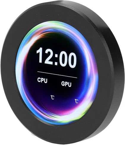 2.1in AIO Display Screen, AIO RGB CPU Liquid Cooler Screen, LCD Screen CPU Temp Monitor for CPU Liquid Cooler, All in one Liquid Cooler Circular LCD Display for PC Computer in Saudi Arabia