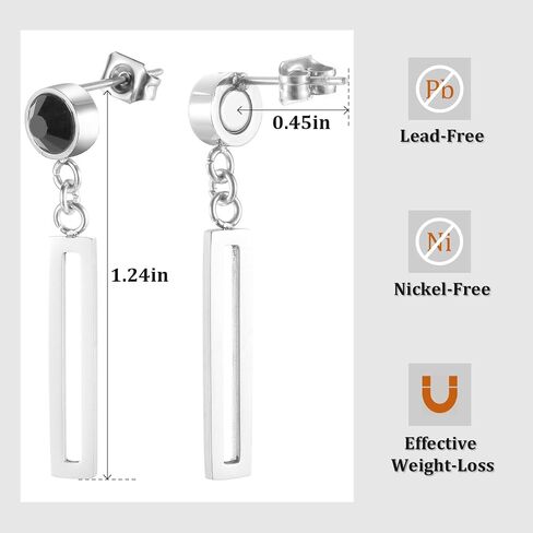 BioMag Lymphatic Drainage Earrings for Women, Magnetic Therapy Earrings, Fashion Jewelry Present For Women in Kuwait