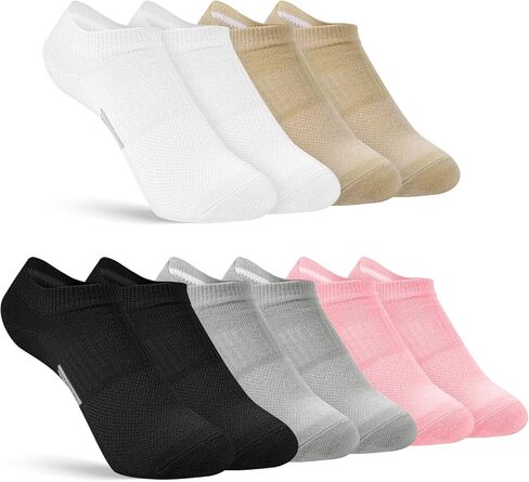 5 Pairs No Show Socks Women Low Ankle Socks for Women Low Rise Socks Women Colorful Athletic Cushioned Cotton Low Cut Non Slip Socks Womens Low Cut Thin Breathable Cotton Causal Socks in Saudi Arabia