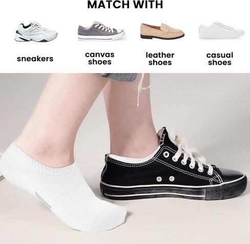 5 Pairs No Show Socks Women Low Ankle Socks for Women Low Rise Socks Women Colorful Athletic Cushioned Cotton Low Cut Non Slip Socks Womens Low Cut Thin Breathable Cotton Causal Socks in Saudi Arabia