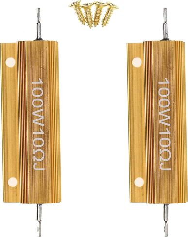 2 قطعة 100W 3K أوم طاقة عالية من الألومنيوم الموضوعة مقاوم WIREWOUND مع مسامير in Kuwait