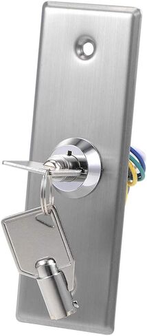 uxcell مفتاح مفتاح قفل القفل On-Open Door Lock إصدار باب الطوارئ SPST للتحكم في الوصول مع مفتاحين in Saudi Arabia