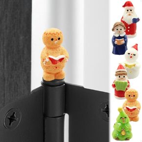 Christmas Choir Hinge Heads Set of 6 - Magnetic Hinge Heads Decorative Topper - Door Hinge Topper for Holiday Decoration - Xmas Gifts for Christians
