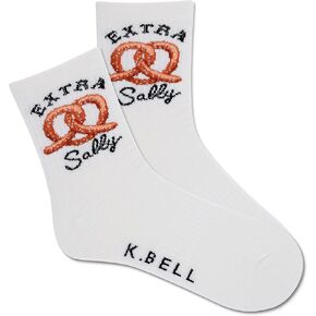 K. Bell Women’s Extra Active Crew Socks 1 زوج ، أبيض ، نسائي 9-11