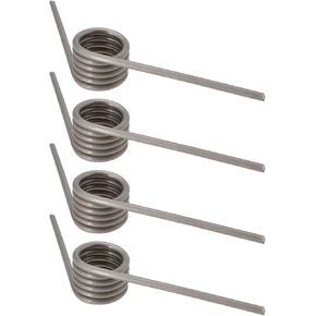 4pcs 304 Stainless Steel Torsion Spring 2mm Wire Diameter 15mm OD 122° Deflection Suitable for Fireplaces with Sliding Doors DIY Woodworking Furniture Repair Project