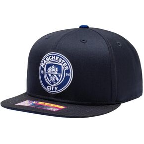 Manchester City - Graduate Snapback Flat Peak Hat Blue