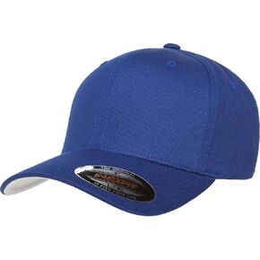 Flexfit Men's Cotton Twill Fitted Cap, Black, Small-Medium
