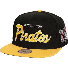 Mitchell & Ness Evergreen Script Pittsburgh Pirates Snapback Hat