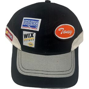 Tony Stewart Vintage Garage Sponsor Adjustable Hat Black