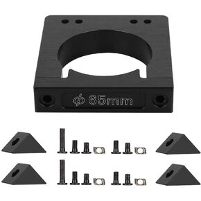 Spindle Motor Holder, CNC Motor Bracket 52/65/71mm Aluminum Shaft Spindle Motor Mount Kit for CNC Router Engraving Machine (65mm)