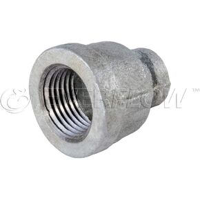HNSD3364 1-1/4 X 3/4 Galvanized Malleable Iron Reducing Coupling, 1-1/4 in. x 3/4