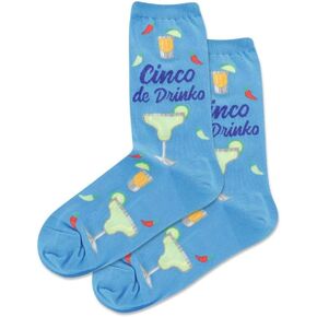 Hotsox Women's Cinco de Drinko Crew Socks 1 زوج ، نساء 9-11