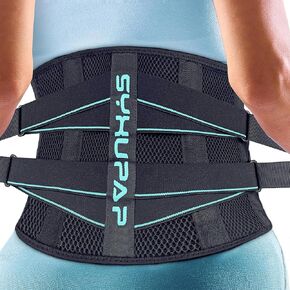 SYXUPAP Back Braces for Lower Back Pain Relief with Adjustable Lumbar Support,Lumbar Support Belts for Men and Women with Anti-skid Lumbar Strips Pad,For Herniated Disc,Sciatica,Scoliosis