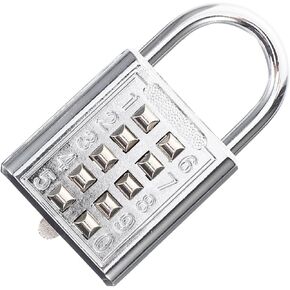 Key Code Lock Metal Lock for Locker Pad Lock for Lockers Resettable Combination Lock Small Padlocks with Combination Toolbox Lock Combination Padlock Small Code Lock for Gym