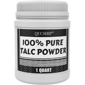 Qucship 1 Quart Ultra-Fine Talc for Men & Women | Odorless Talc Body Powder for Skin | All-Day Deodorization and Soothing | Natural Talc for Ultimate Comfort | Perfect Talcum Powder for Everyday Use