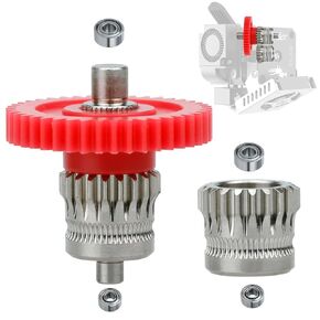 Ender 3 s1 Pro Hardened Steel Gear, Sprite Extruder Gear Kits Ender 3 S1 Pro Hotend 3D Printer Parts for Ender3 S1/Ender3 S1 Plus/CR-10 Smart Pro/Ender-3 V3 KE/Ender-3 V3 SE/CR-M4/CR10 SE 3D Printer