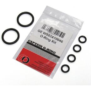 GE WS03X10046 O-Ring Seal Kit (2 Large, 4 Small Orings for GE GNSL60FBL,GNSV70FBL,GNSV75FWW,GXSL55F,GXSV65F)