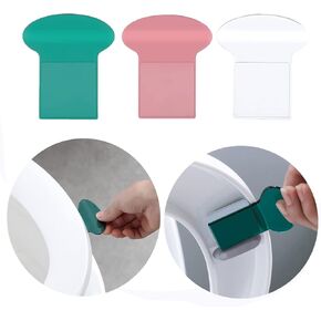 3 Pcs Toilet Cover Seat Lifter Handle Seat Cover Lifter Toilet Seat Holder Lift Tools Avoid Touching Bathroom Accessories for Home, Office, Hotel, More Sanitary Lifestyle Toilet Lifter