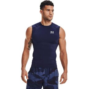 Under Armour Big & Tall HeatGear Armour Comp Sleeveless Midnight Navy/White 3XT