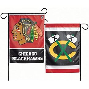 NHL Chicago Blackhawks 2-Sided Garden Flag, 12 x 18-inches