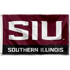College Flags & Banners Co. Southern Illinois Salukis SIU Logo Flag