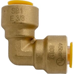 Supplying Demand SB1 3/8 Inch 90 Degree Elbow Quick Connect HVAC Brass Coupler Fitting