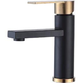 Black and Gold Bathroom Sink Faucet,Single Hole bar Faucet, Gold Small RV Camper Faucet,Mini Bathroom Utility Outdoor Faucet is Suitable for Dressing Table Bathroom in Saudi Arabia