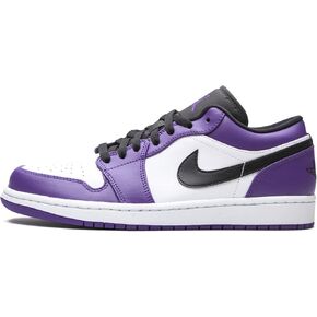 Jordan Mens Air 1 Low 553558 500 Court Purple - Size 12
