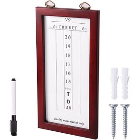 GSE Games & Sports Expert Dry-Erase Dart Scoreboard for Dart Board Cricket and 01 Dart Games with Marker
