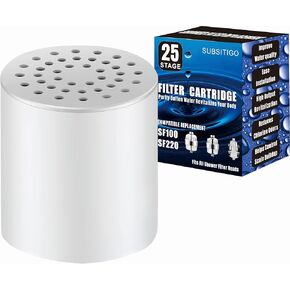 25 Stage Shower Filter Replacement for Aquabliss Filter Replacement for Aquahomegroup Shower Filter Replacement for Aquaearth Aqua Bliss Aqua Home Group Shower Filter SF220 SF100 SFC100