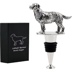 Labrador Retriever Wine Bottle Stopper, Labrador Retriever Gifts Wine Gifts Christmas Birthday Gifts for Men Women Dog Lovers, Wine Stopper for Wine Champagne Prosecco Wine Accessories