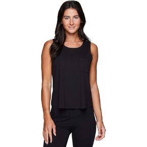 RBX Active Workout Tank Tops for Women, Fashion Soft Crop Tank with Crew Neck