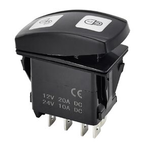 AT309431 Rocker Switch 5 Pin متوافق مع John Deere Skid Steer Loaders 318D 318E 319D 313 315 317 319E 320D 323D 323E 325 326D 326E 328D 328E 329E 329E 332 332E 333D 333E CT32