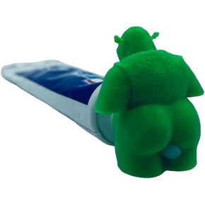 Funny Butt Pooping Toothpaste Cap Fun Interesting Gadgets Gift for Friends Family, Default, New Green New Fun