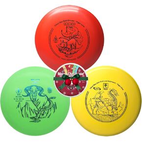 Yikun Disc Golf Starter Set PDGA معتمد من 165-175G-4 Pack للمبتدئين مع سائق الجولف القرص ، ووسائط منتصف المدى ، وقرص غولف وقرص صغير