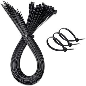 Heavy Duty Zip Ties-0.3 x 28 inch, 25 pcs Large Cable Ties with 110 lbs Strength, UV Resistant Wire Ties, Multi-Purpose Self-Locking Cable Cord Management, for Outdoor Use(Black)