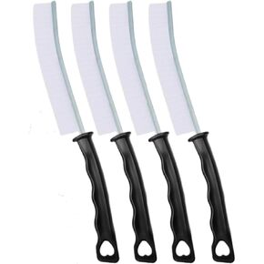 4PCS Hard Bristle Crevice Cleaning Brush Corner Cleaning Brush Thin Cleaning Brush Home Essentials Toilet Brush Scrub Brush Cleaning Supplies for Shower Tile Skinny Gap Kitchen Bathroom Cleaning Tools