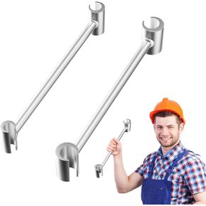 2 Pcs Door Hinge Adjustment Tool, 2024 Hinge Gap Adjusting Wrench, Door Hinges Repair Spanner, Precision Alignment and Adjustment for Smooth Door Operation (0.55 in - 0.71in & 0.9in - 0.98in)