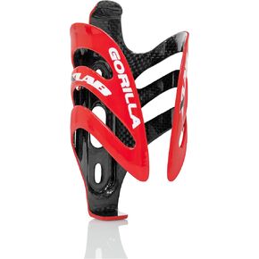 XLAB Gorilla Carbon Water Bottle Cage for Bikes 10 pounds of Grip Force – Gloss Red