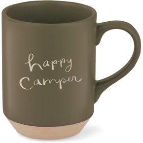 Fringe Studio Happy Camper Stoneware Mug, 12 fl oz