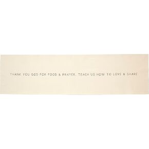 Mud Pie Blessing Table Runner, 18" x 72"