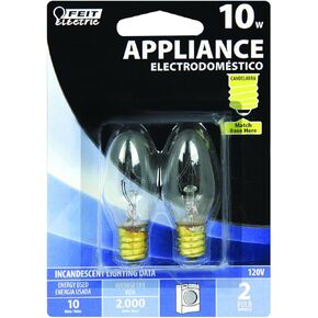 FEIT ELECTRIC BP10C71/2/RP 10WATT INCANDESCENT BULB